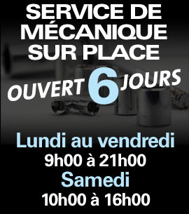 Nous sommes ouvert 6 jours chez Avodic Auto Ouvert 6 jours